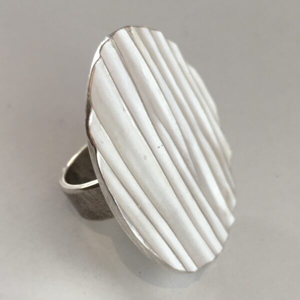 Ring "Linien Taler" 925/000Silber